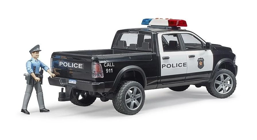 Policijos automobilis su figūrėle Bruder RAM 2500, 02505