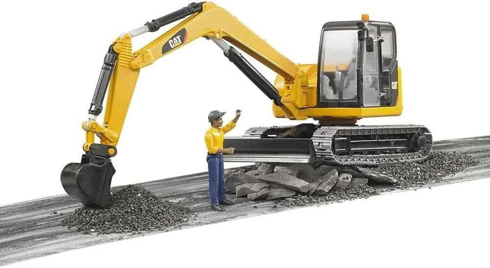 Bruder Minikoparka CAT BR-02466 geltona