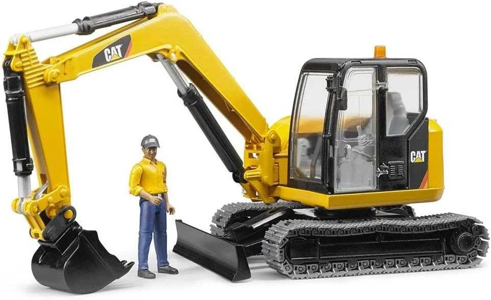 Bruder Minikoparka CAT BR-02466 geltona