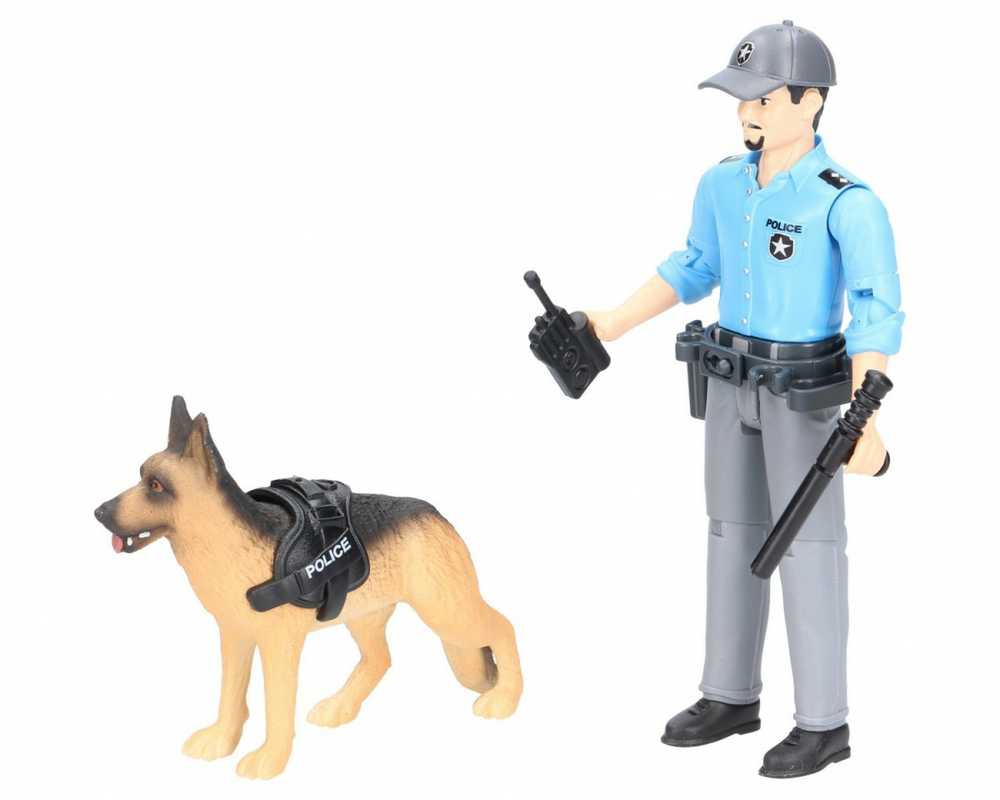Bruder Ata BRUDER Figūrėlė policjanta su psem 62150