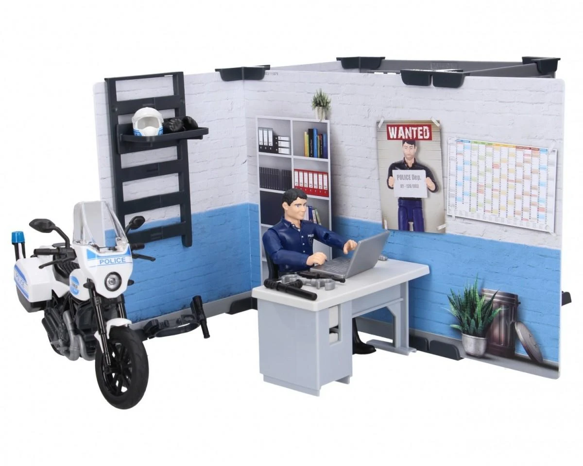 BRUDER 1:16 policijos nuovada su policijos motociklu, 62732