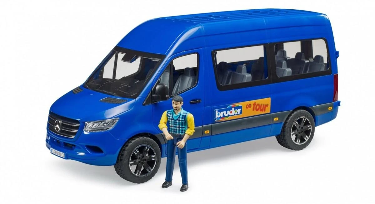 BRUDER 1:16 MB Sprinter Transfer automobilis su vairuotoju, 02681