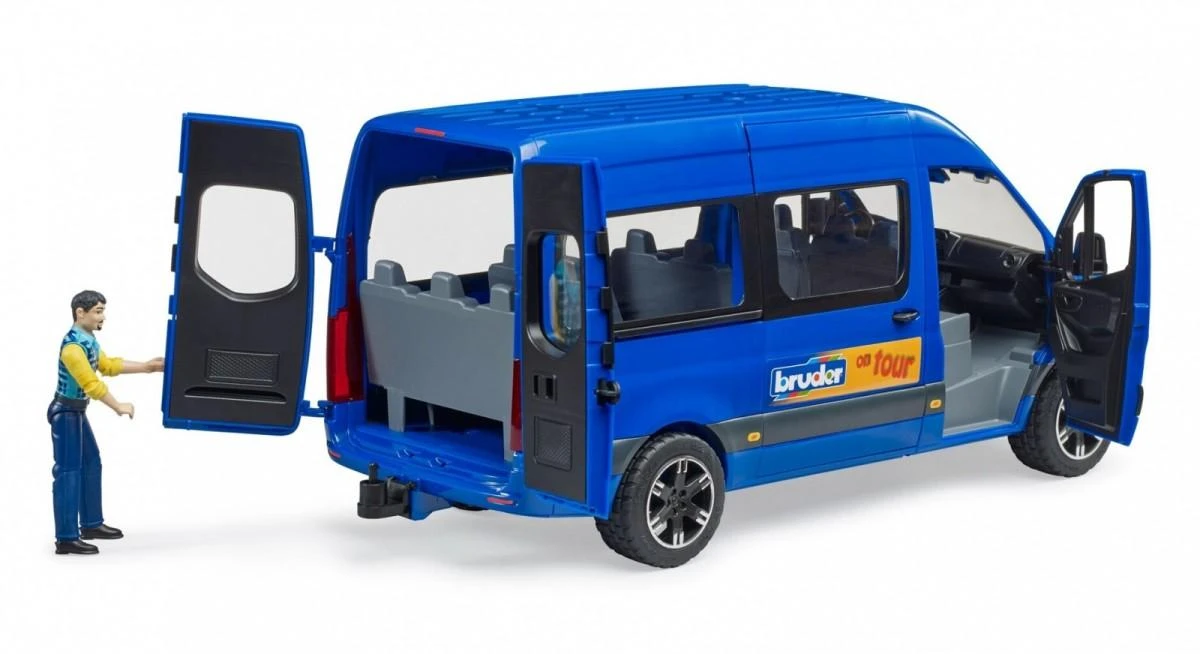 BRUDER 1:16 MB Sprinter Transfer automobilis su vairuotoju, 02681