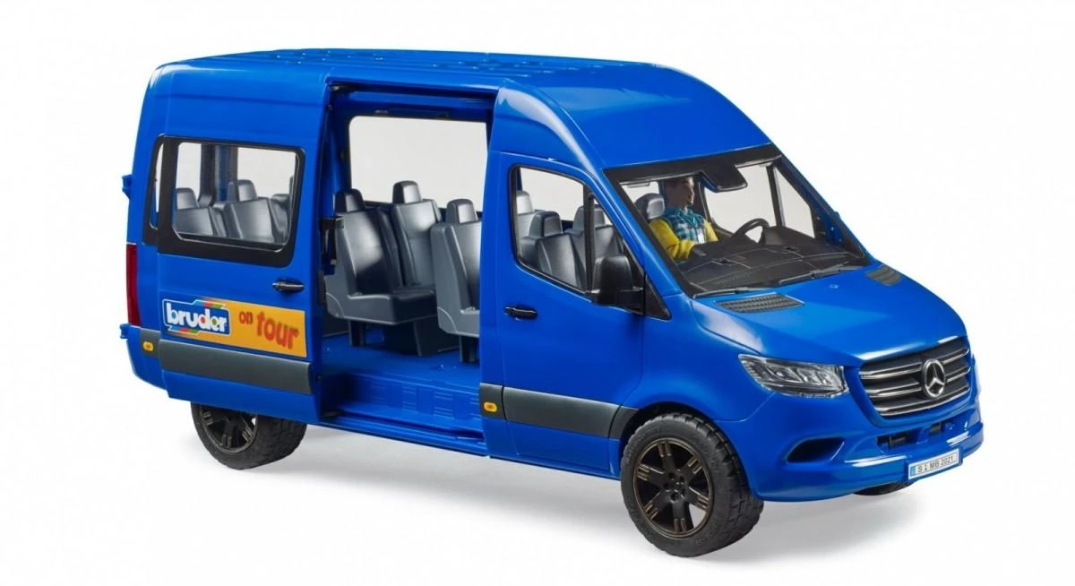 BRUDER 1:16 MB Sprinter Transfer automobilis su vairuotoju, 02681
