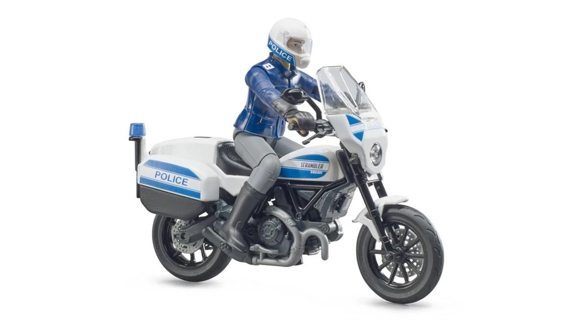 BRUDER policijos motociklas Ducati su policininko figūrėle 62731