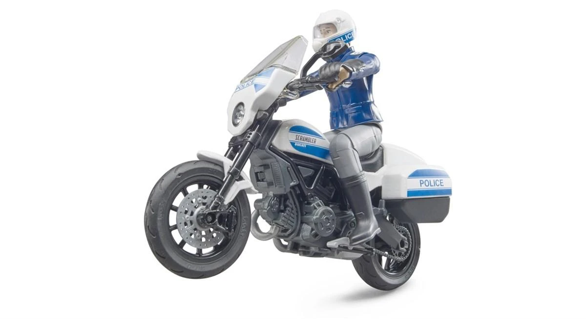 BRUDER policijos motociklas Ducati su policininko figūrėle 62731