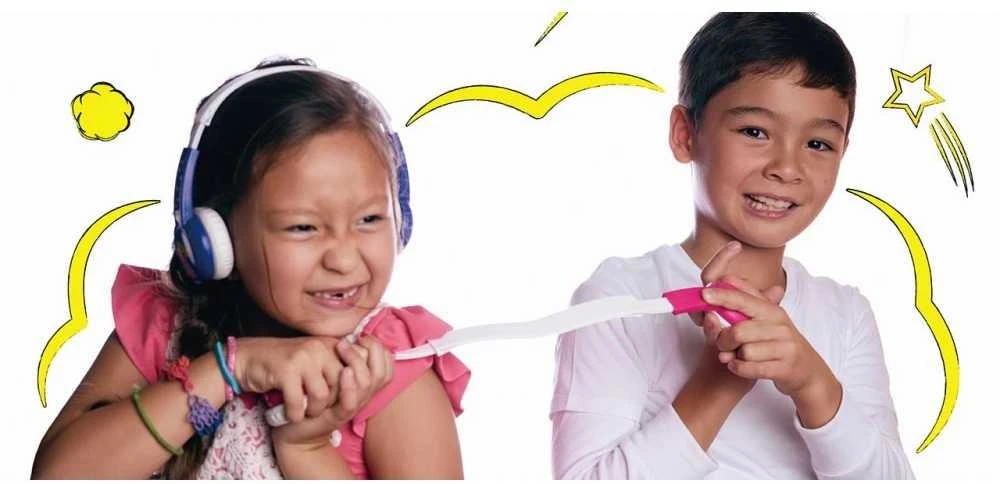 Buddyphones vaikiškos ausinės su laidu