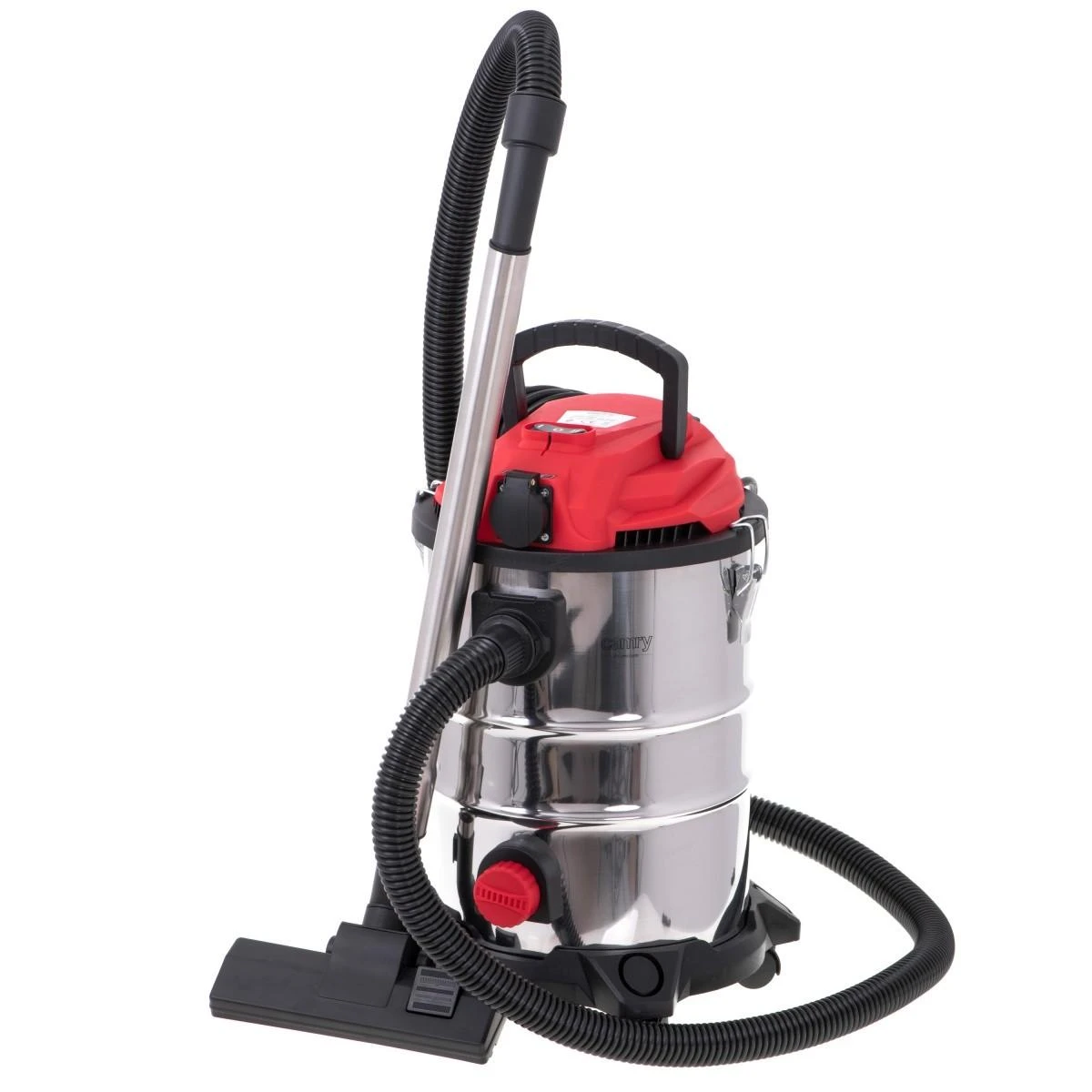 Adler Camry | Profesionalus pramoninis dulkių siurblys | CR 7045 | Supakuotas | Šlapias siurbimas | Galia 3400 W | Dulkių talpa 25 L | Raudona/Sidabrinis