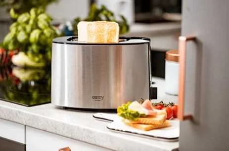 Skrudintuvas Adler Camry | Toaster | CR 3215 | Power 1000 W | Number of slots 2 | Housing material Nerūdijantis plienas | Juodas/Nerūdijantis plienas