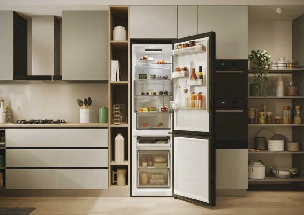 Candy Šaldytuvas | CNCQ2T518EB | Energy efficiency class E | Free standing | Combi | Height 182.5 cm | No Frost system | Šaldytuvas net capacity 197 L | Šaldiklis net capacity 82 L | 38 dB | Juodas