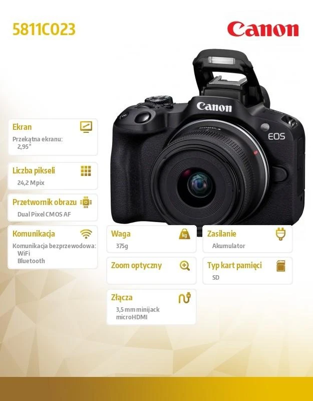 Canon EOS R50 + RF-S 18-45 IS STM + RF-S 55-210MM F5-7.1 IS STM (Juodas)