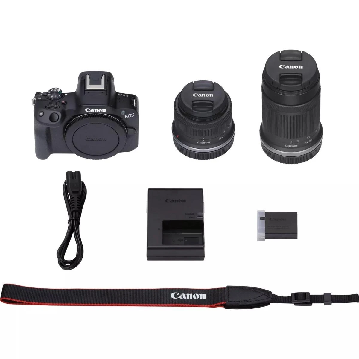 Canon EOS R50 + RF-S 18-45 IS STM + RF-S 55-210MM F5-7.1 IS STM (Juodas)