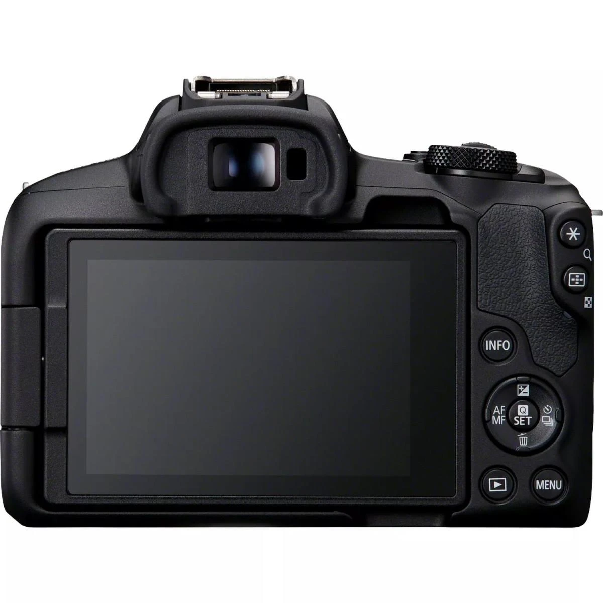 „Canon“ | EOS R50 + RF-S 18–45 mm „CREATOR“ rinkinys (SIP) | 24,2 megapikselių | Vaizdo stabilizatorius | ISO jautrumas (maks.) 32000 | Ekrano įstrižainė 2,95 colio | „Wi-Fi“ | Vaizdo įrašymas | Automatinis, rankinis | CMOS | Juodas