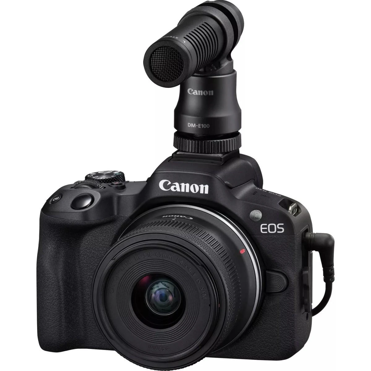 „Canon“ | EOS R50 + RF-S 18–45 mm „CREATOR“ rinkinys (SIP) | 24,2 megapikselių | Vaizdo stabilizatorius | ISO jautrumas (maks.) 32000 | Ekrano įstrižainė 2,95 colio | „Wi-Fi“ | Vaizdo įrašymas | Automatinis, rankinis | CMOS | Juodas