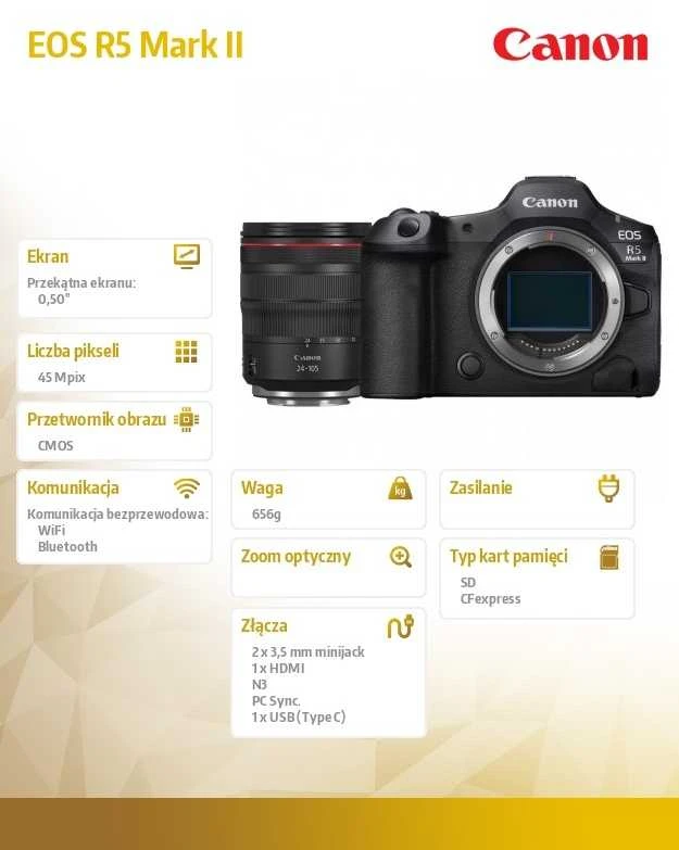 Canon EOS R5 Mark II + RF 24-105mm f/4L IS USM (Juodas)