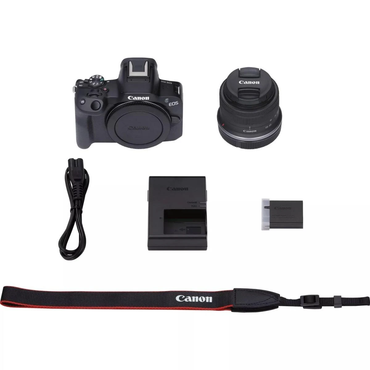 Canon EOS R50 + RF-S 18-45mm IS STM (Juodas)