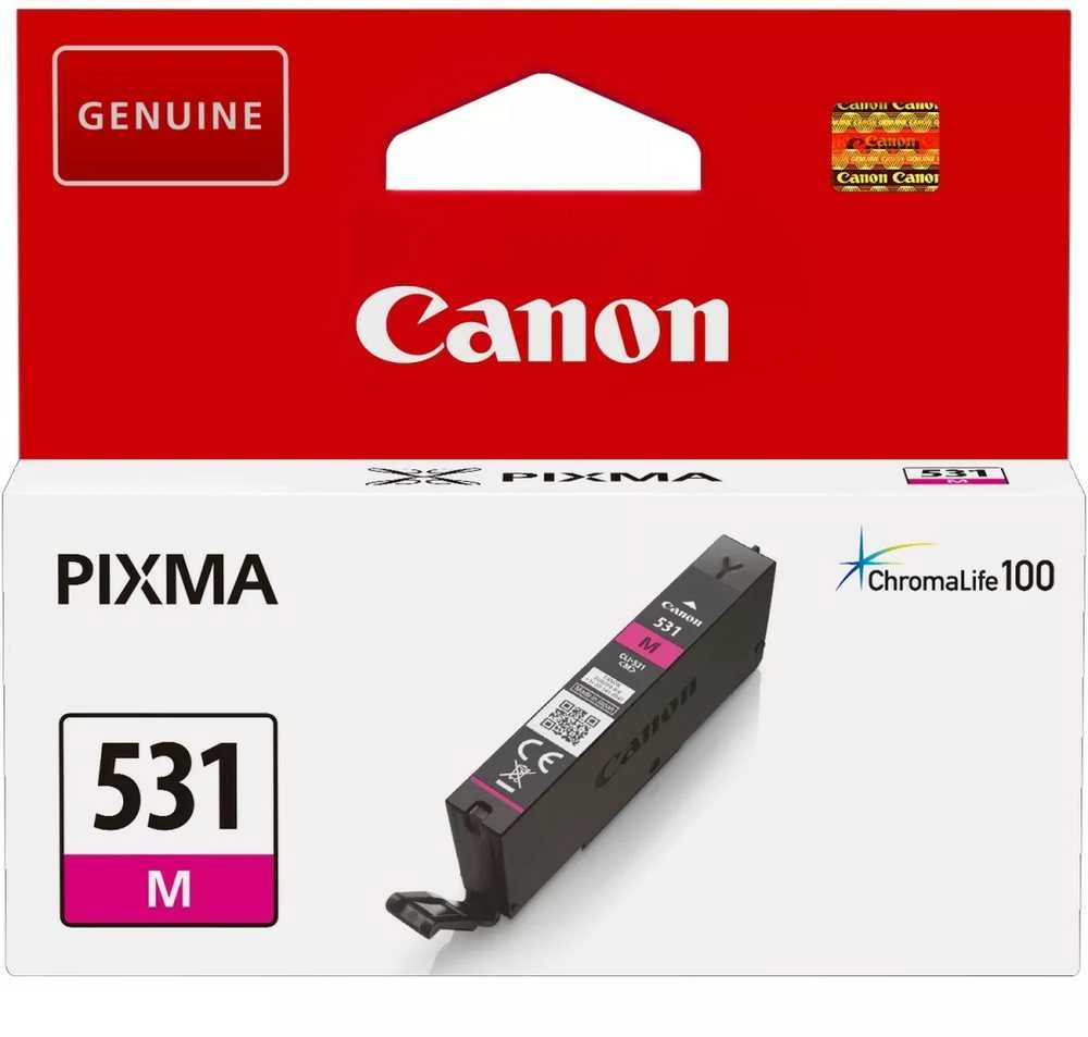 Canon CLI-531M (6120C001) Rašalinė kasetė, Purpurinė