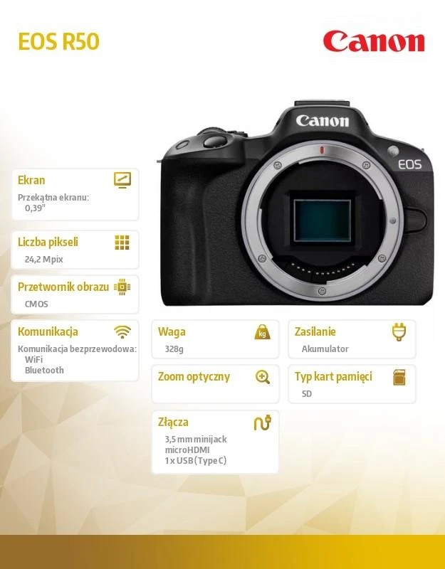 Canon EOS R50 Body (Juodas)