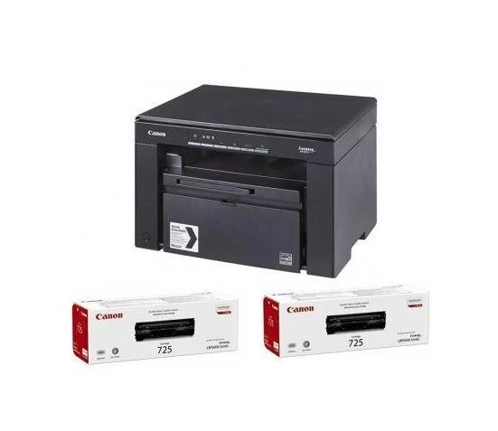 Canon i-SENSYS MF3010 Bundle (1x5252B004/ MF3010 and 2x 3484B002/ crg725) Mono, lazerinis, Mono Daugiafunkcinis Spausdintuvas, A4, Juodas