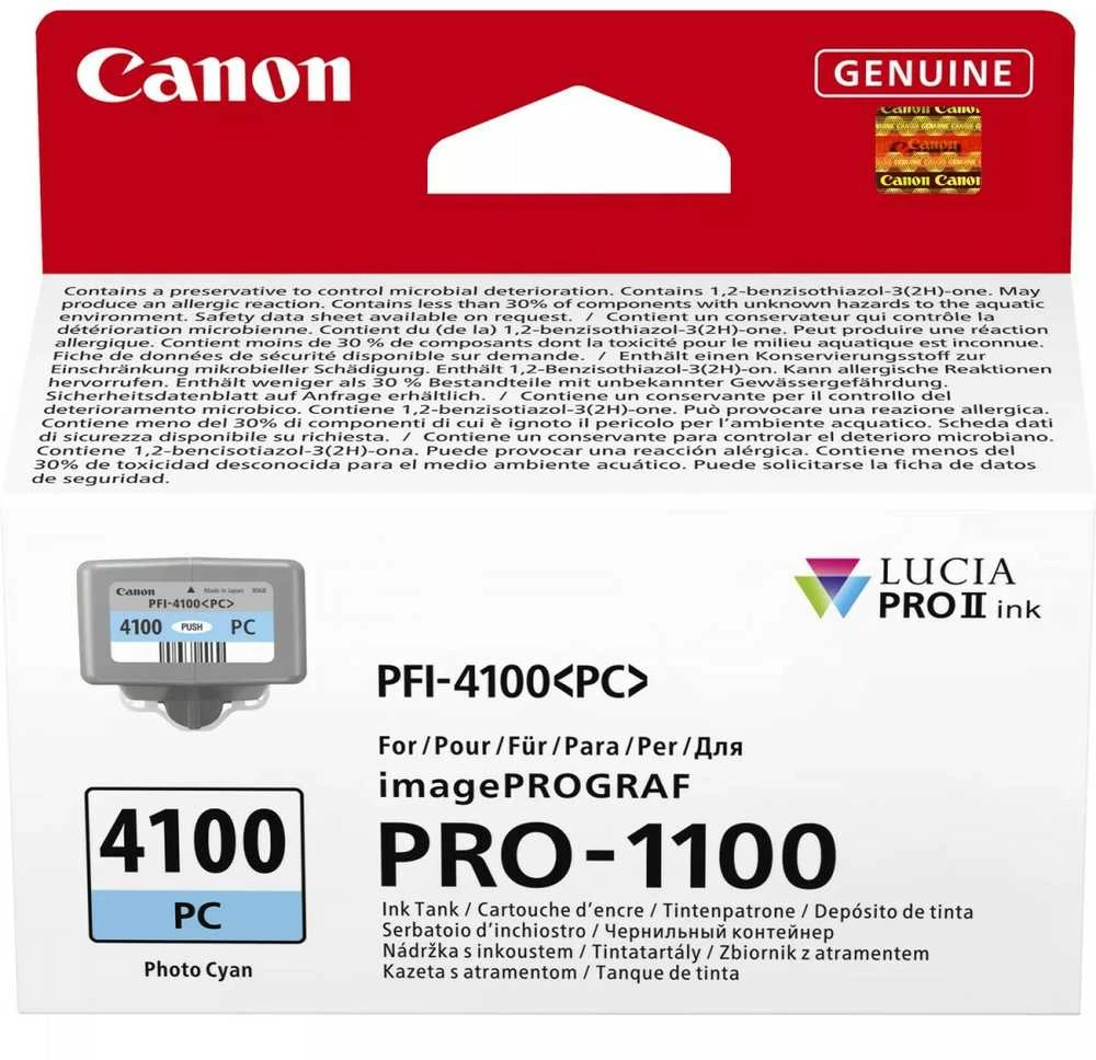 Originalus Canon rašalas / kasetė PFI-4100 PC, 6781C001, foto žydra, 80ml