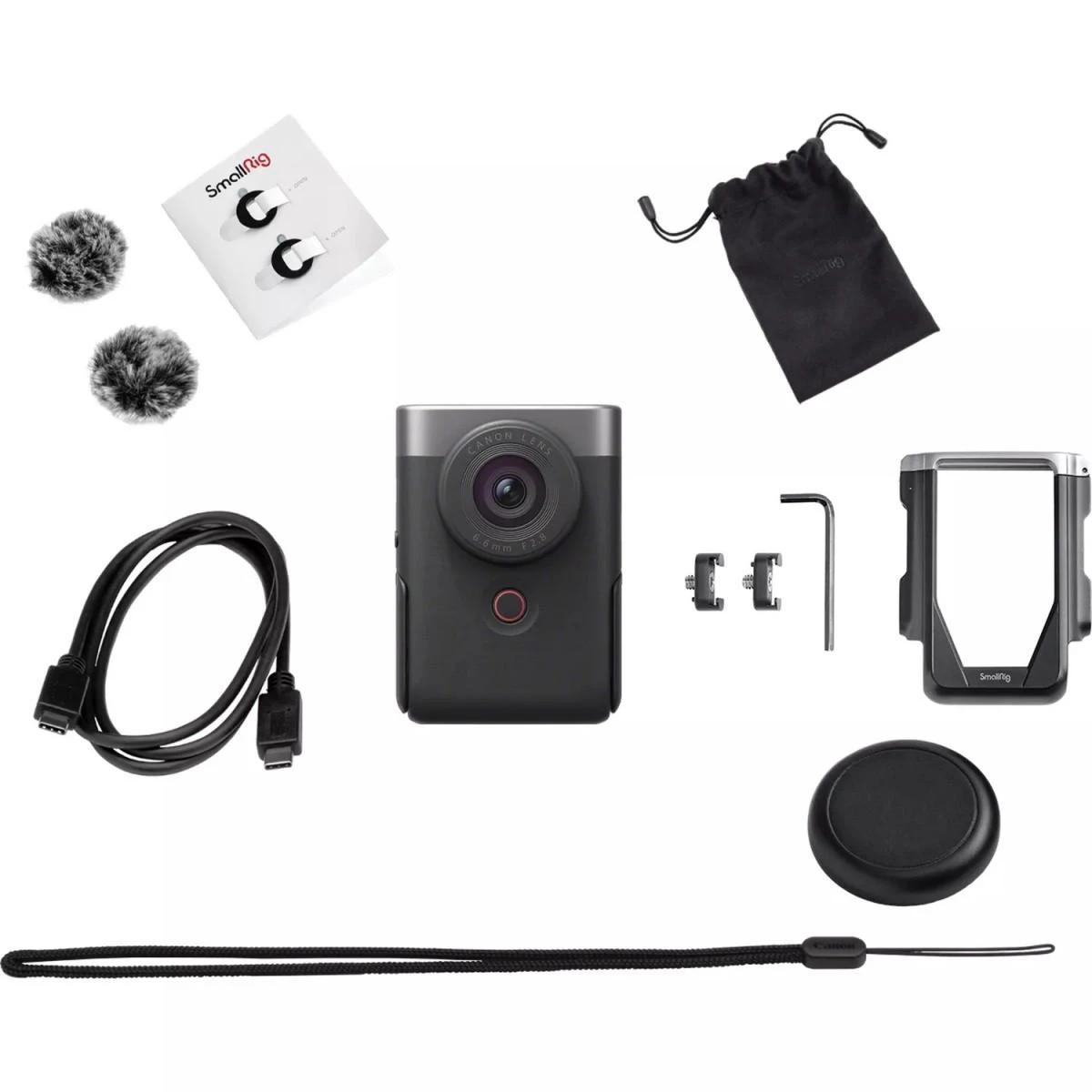 Canon PowerShot V10 Advanced Vlogging Kit Sidabrinė
