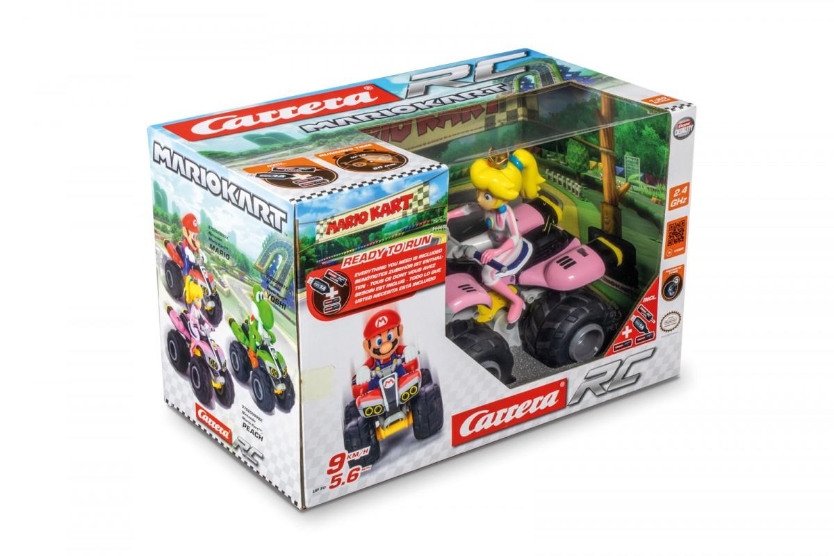 Carrera Radijo bangomis valdoma transporto priemonė Quad Mario Princess Peach