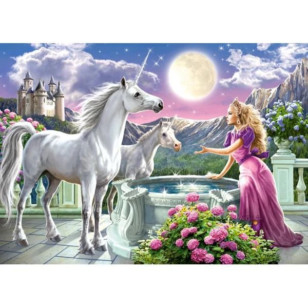Castorland Dėlionė 120 vnt. - Princesė ir jos vienaragiai