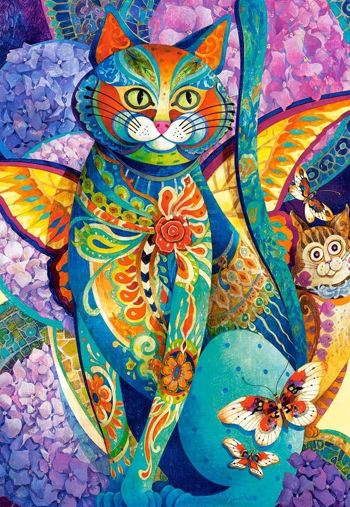 Castorland Dėlionė 1500 vnt. - Feline Fiesta (Katės šventė) aprašymas - Prekės nuotrauka