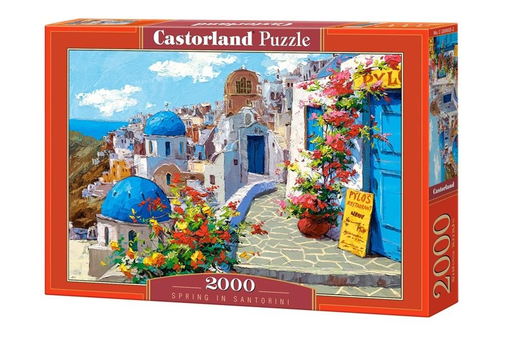 Castorland Dėlionė 2000 vnt. - Pavasaris Santorini aprašymas - Prekės nuotrauka