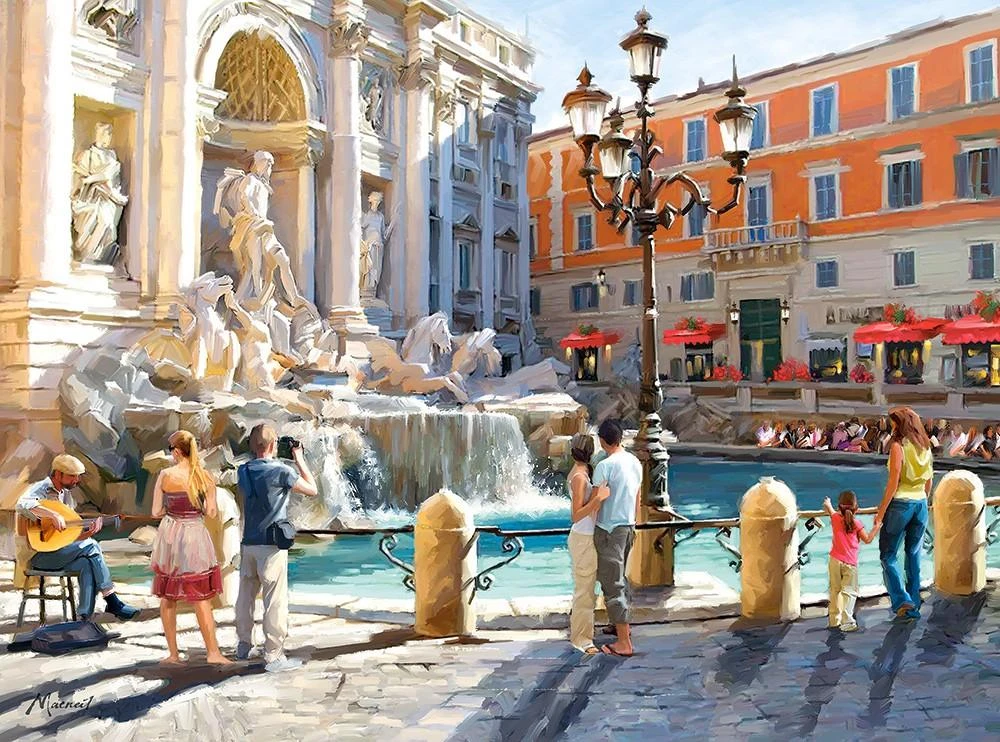 Castorland Dėlionė 3000 vnt. - Trevi fontanas