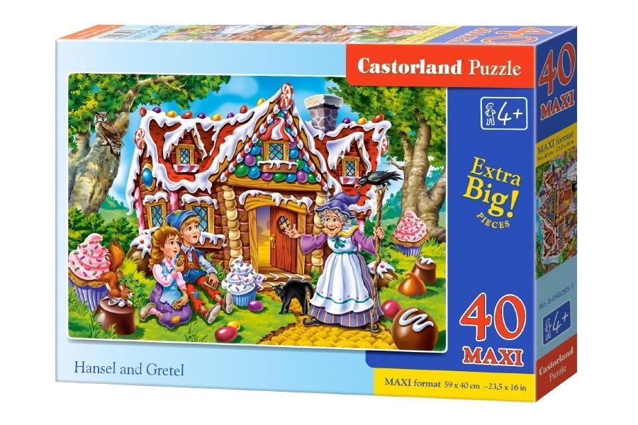 Castorland Dėlionė 40 vnt. - Jonukas ir Grytutė aprašymas - Prekės nuotrauka