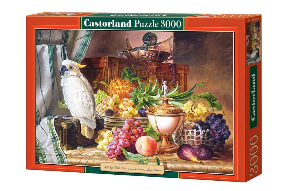 Castorland dėlionė Copy of Still Life With Fruit and a Cockatoo, Josef Schuster 3000 det.