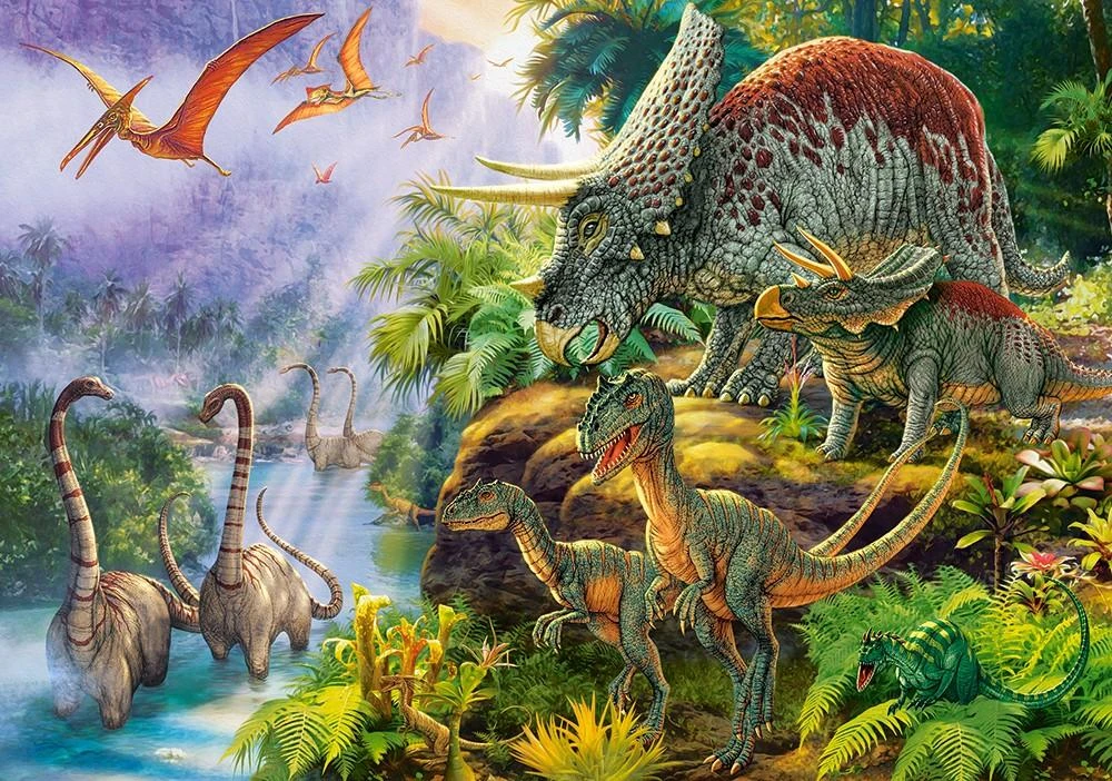 Castorland Dėlionė 500 vnt. - Dinozaurų slėnis aprašymas - Prekės nuotrauka