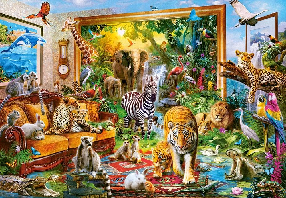Castorland Dėlionė 1000 vnt. - Atėjimas į kambarį aprašymas - Prekės nuotrauka