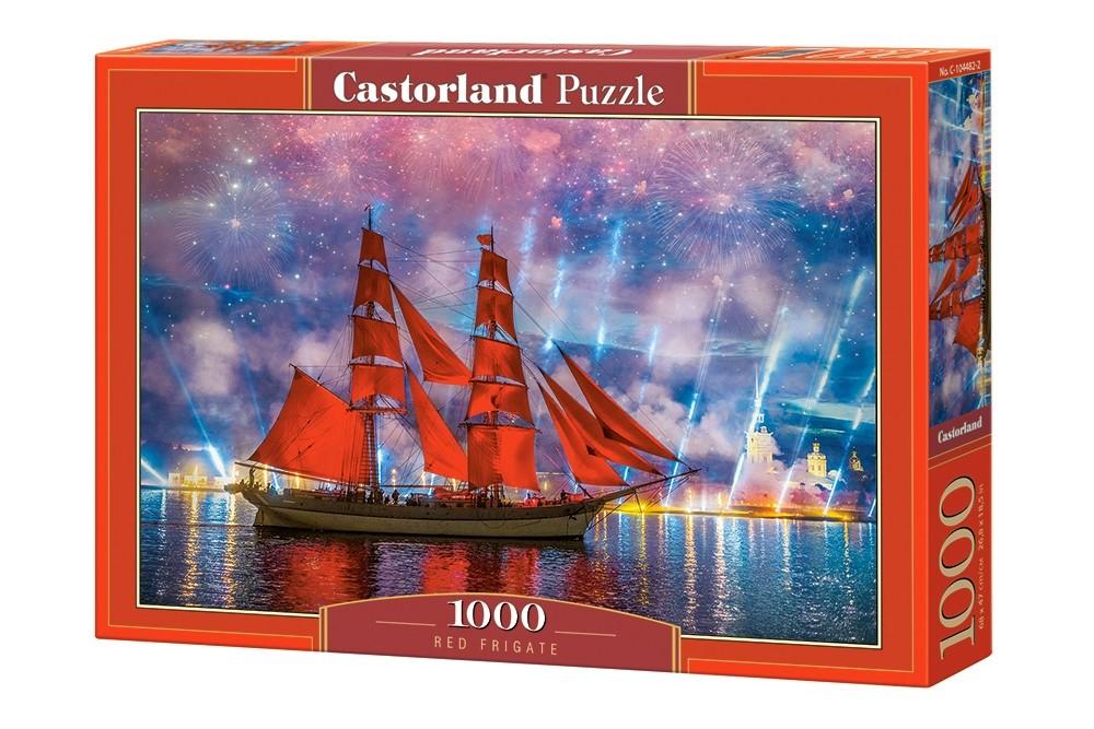 Castorland Dėlionė 1000 vnt. - Raudonas laivas aprašymas - Prekės nuotrauka