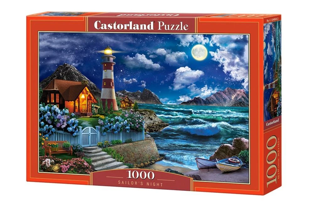 Castorland Dėlionė 1000 vnt. - Jūreivio naktis aprašymas - Prekės nuotrauka