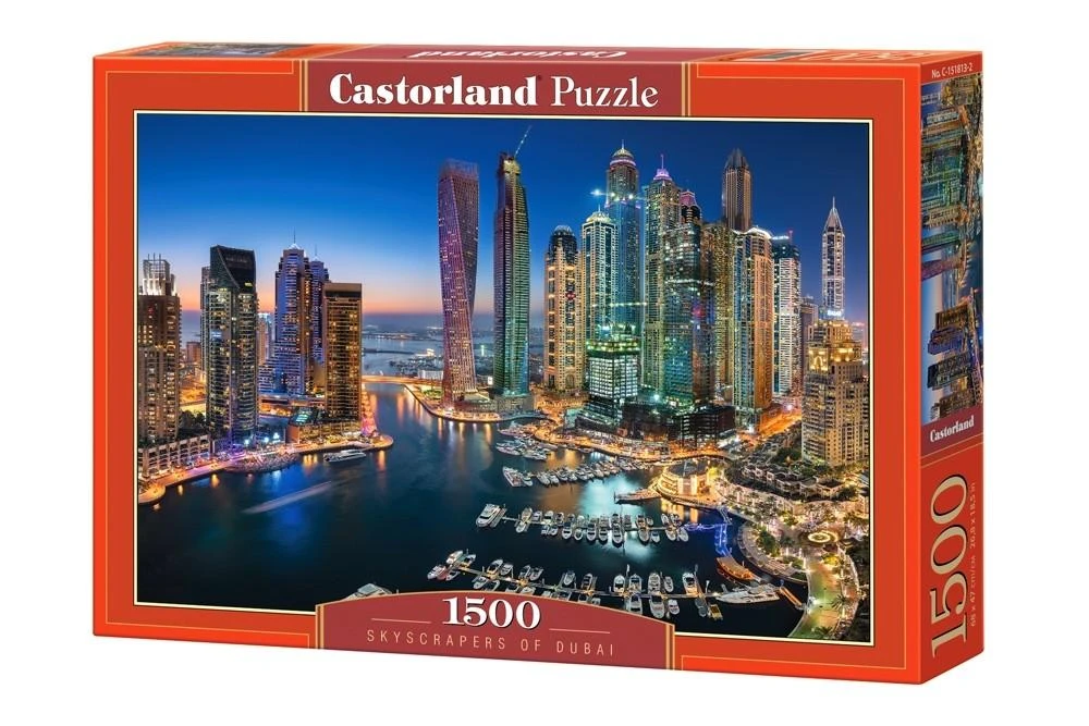 Castorland Dėlionė 1500 vnt. - Dubajaus dangoraižiai aprašymas - Prekės nuotrauka
