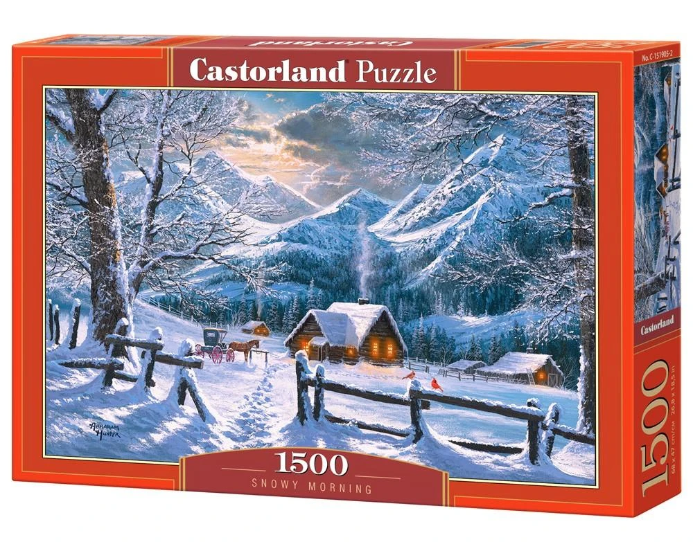 Castorland Dėlionė 1500 vnt. - Snieguotas rytas aprašymas - Prekės nuotrauka