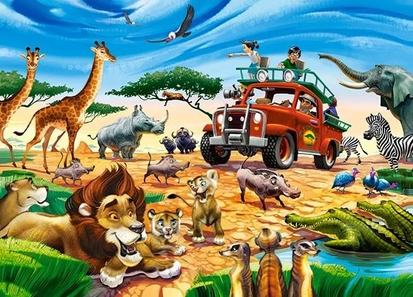 Castorland Dėlionė 180 vnt. - Safario nuotykiai