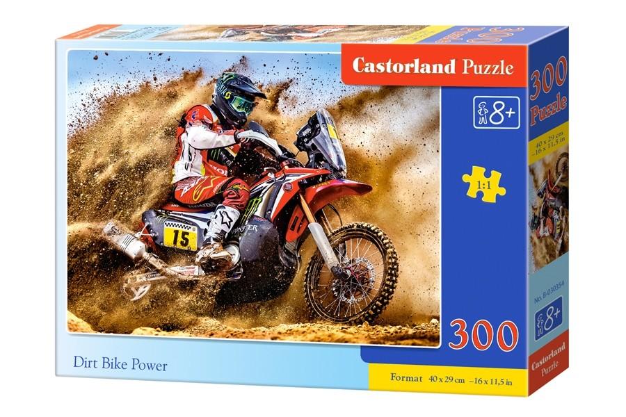 Castorland Dėlionė 300 vnt. - Krosinio motociklo galia aprašymas - Prekės nuotrauka