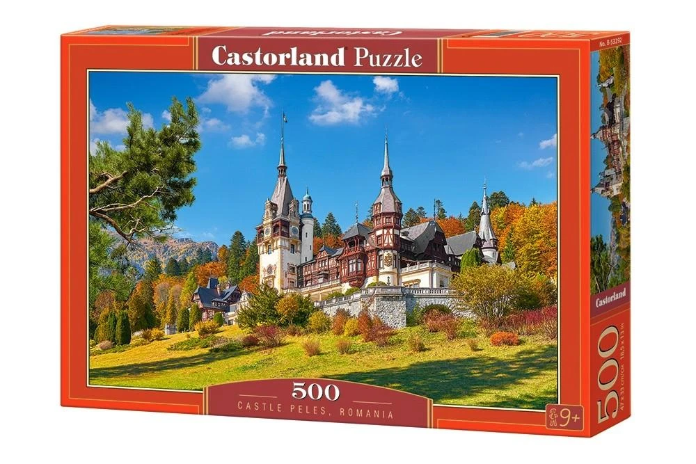Castorland Dėlionė 500 vnt. - Pelešo pilis, Rumunija aprašymas - Prekės nuotrauka