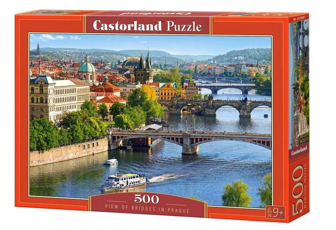 Castorland dėlionė Tiltų vaizdas Prahoje 500 det