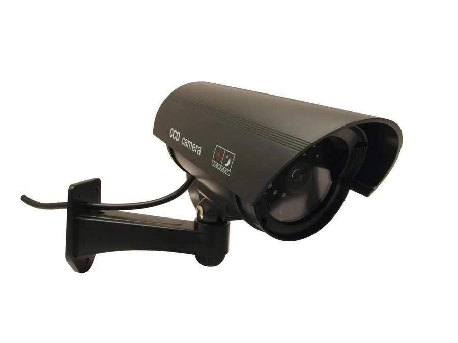 Atrapa MACLEAN IR1100 B CE IR1100B apsaugos kamera Dummy IR LED Juodas