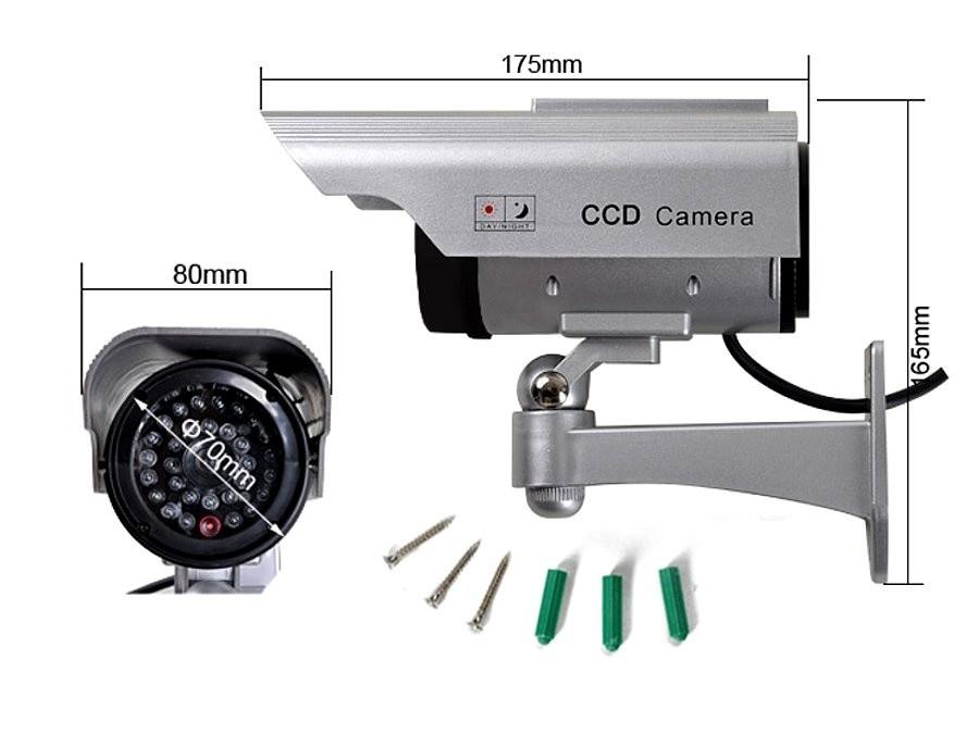 MACLEAN SOL1200 CE SOL1200 Apsaugos kamera Dummy Saulės mirksintis LED