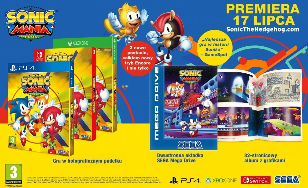 Sega Sonic Mania Plus