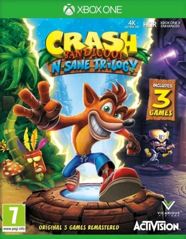 Kompiuterinis žaidimas ACTIVISION Crash Bandicoot N. Sane Trilogy XBOX ONE EN (P)