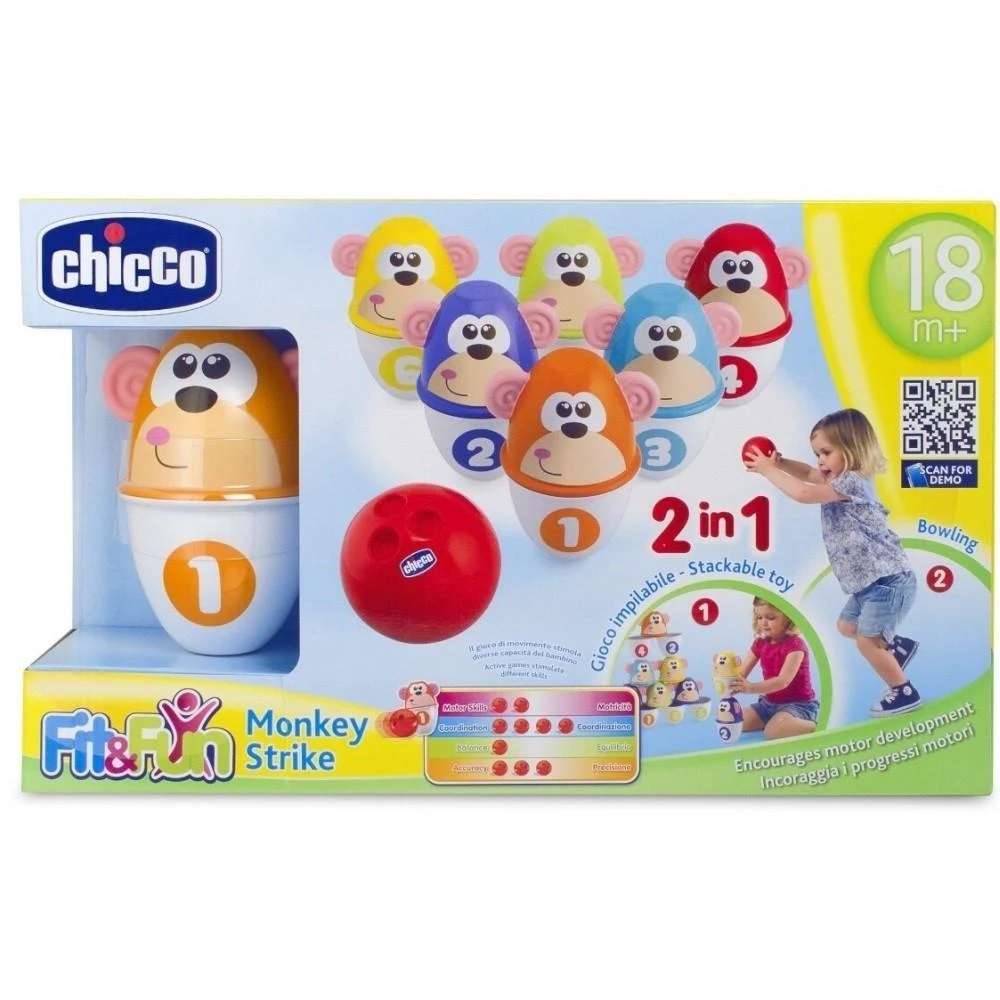 Chicco Fit Fun FIT & Linksmas žaidimas Monkey Strike, 00005228000000