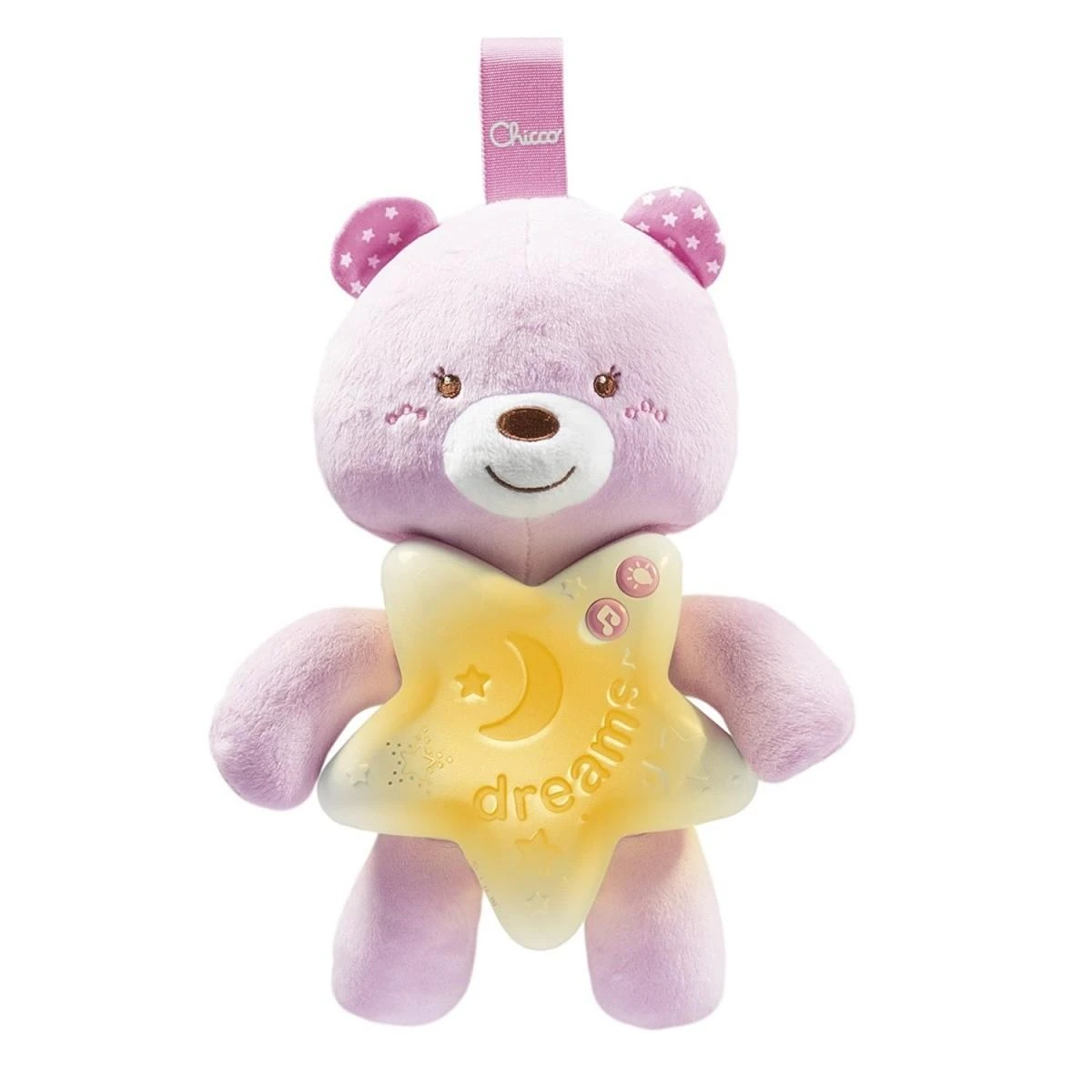 CHICCO meškutis „Saldžių sapnų“, rožinis, 0M+