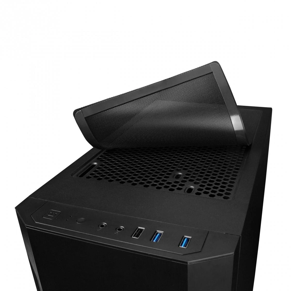 CHIEFTEC Elox series 2xUSB3.2 1xUSB2.0 Juodas no PSU