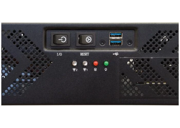 CHIEFTEC UNC-210T 2U dėklas juodas be maitinimo